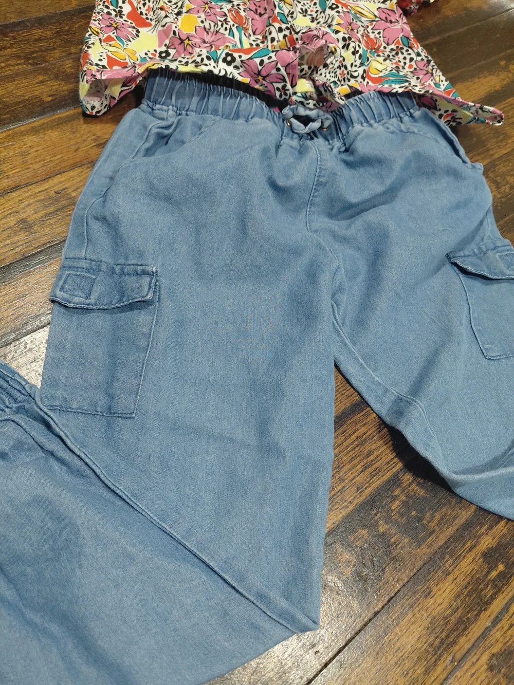 Vince Camuto Light Blue Cargo Jogger Pants for Kids